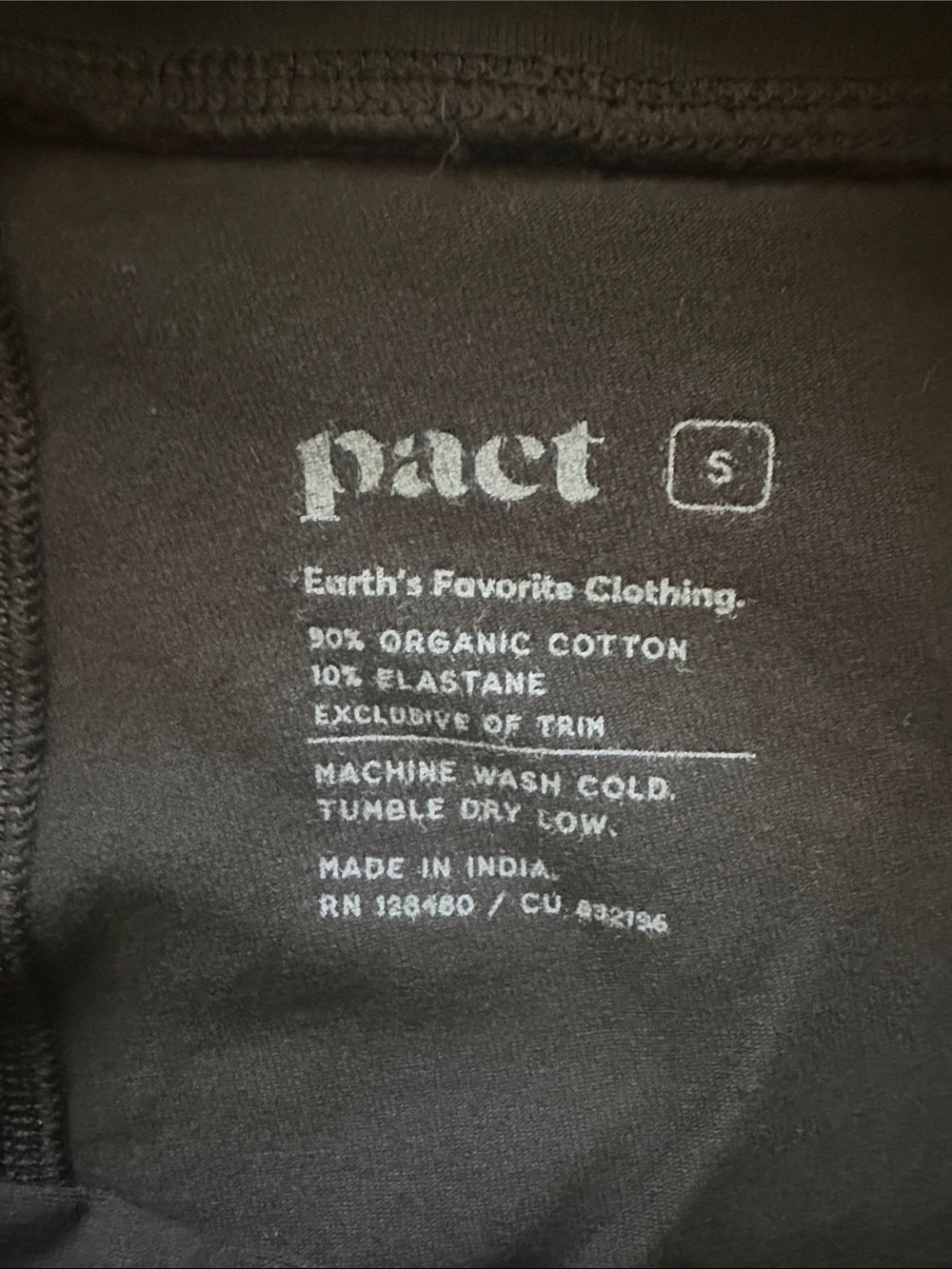 Pact Black High-Waist Leggings - Picture 5 of 5